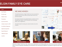 Tablet Screenshot of elginfamilyeyecare.org